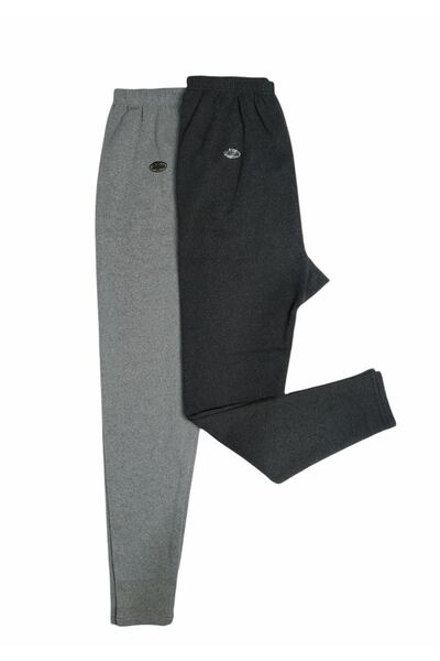 Buhara İç Giyim Χειμερινά εσώρουχα κολάν με δίχτυ επένδυση fleece ελαστικά άνετα μικτά χρώματα 2-συσκευασία εσώρουχα