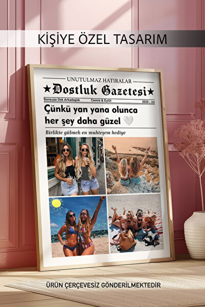STARYUNA Anı Gazetesi, Arkadaşa Hediye, Kişiye Özel Hediye, Doğum Günü Hediyesi Yuna5002