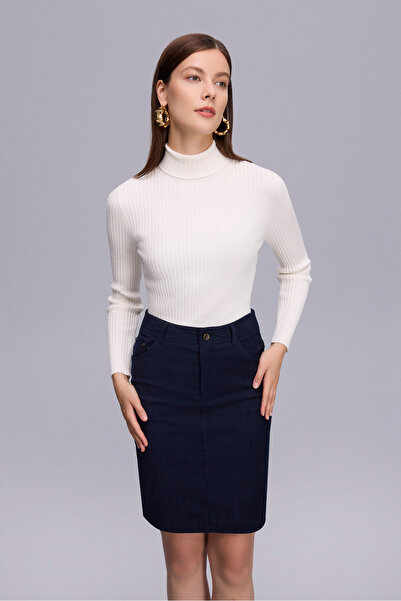 Naramaxx Süet Spor Lacivert Etek