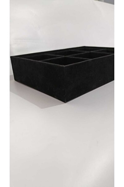 MHR Kutu Tasarım Kadife Kaplama 6'lı Saat Kutusu, Organizer