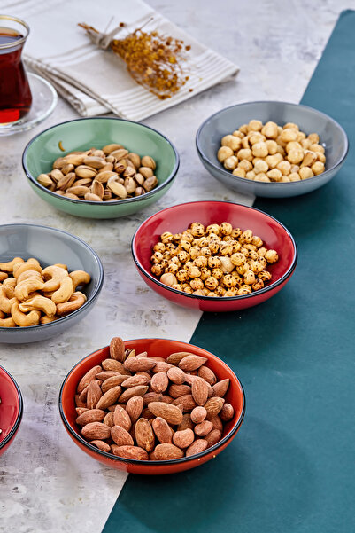 EMBazaar 6-Piece Round Colorful City Pattern Sauce Bowl/Jam Bowl/Cookie Bowl/Breakfast Serving Bowl