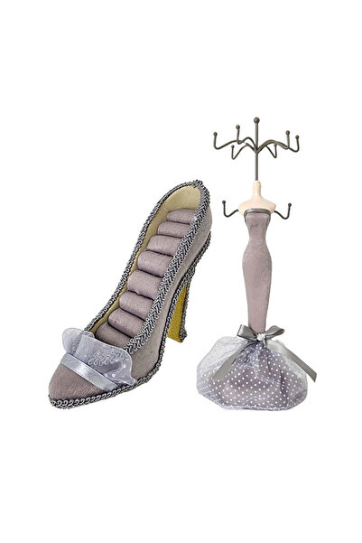 velve Pachet Velvet, 9 trandafiri de sapun, Rosu, suport bijuterii in forma de silueta si pantof