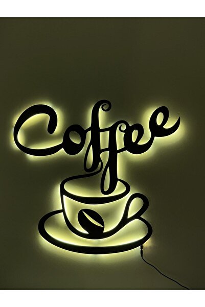 WiseDec Coffee Ledli Metal Tablo