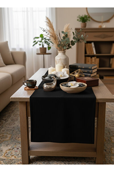 PİKKO HOME Μαύρο βελούδινο χωρίς ανησυχία Runner (YB)