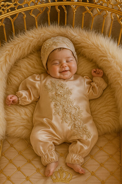 Tozpembebaby Satin Lace Jumpsuit