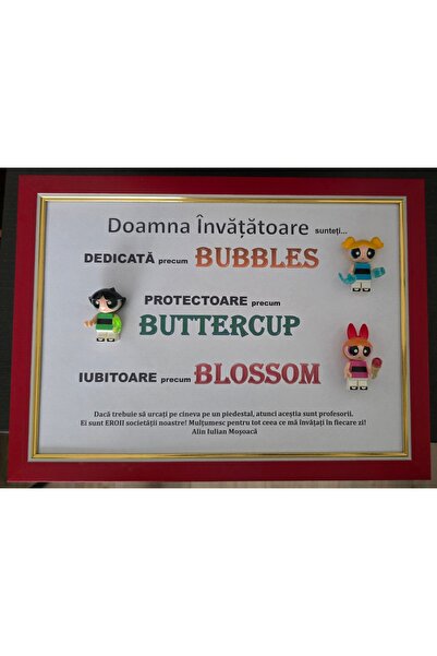 OEM Tablou Personalizabil Profesor 3 SuperEroi, 13x18 cm, WhatsApp: 0752578871