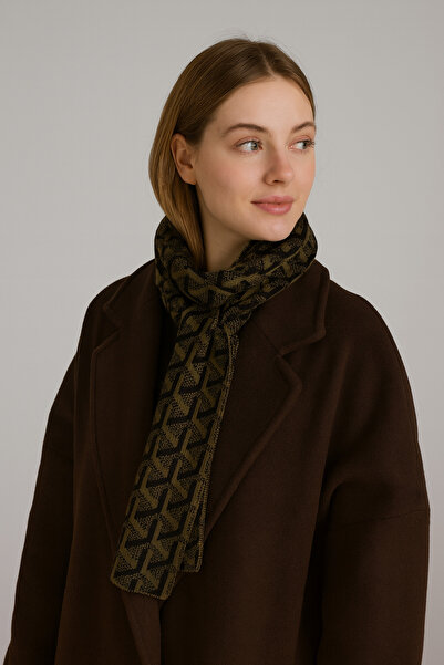 Sebir Moda Πλεκτό κασκόλ με σχέδιο Y