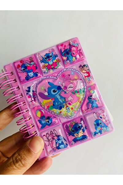 synshop Stitch 3D Water Glitter Beaded Cover Sticker Notepad