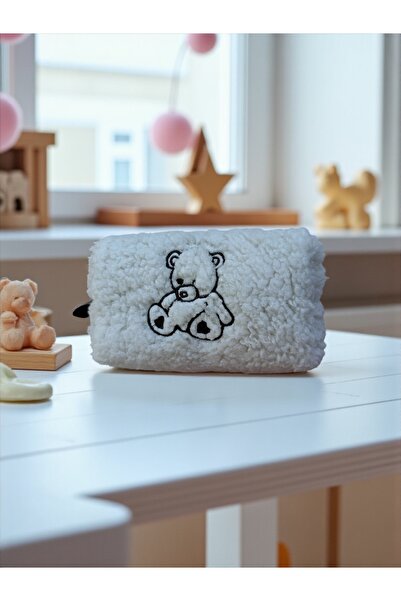 BMP Plush Makeup Travel Pencil Case Multi-Purpose Organizer Bag