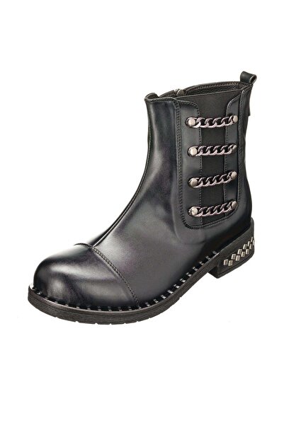 İriadam Large Size Comfortable Women's Boots M.F1351 Black