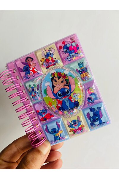 synshop Stitch 3D Water Glitter Beaded Cover Sticker Notepad