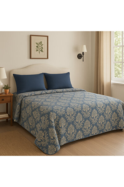 Madame Home 200*230 Double Person Pique Set Bedspread Multi-Purpose Cotton with Pillowcase