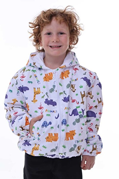 RONYPONY Ανδρικό παιδικό αδιάβροχο και αντιανεμικό παλτό-αντιανεμικό