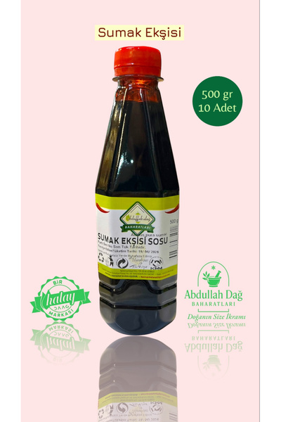 ABDULLAH DAĞ Hatay Yöresinden Doğal Ekşi Sumak Ekşisi Suyu Sıvı 5000 Gr / 5 Kg