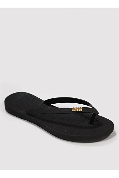 Tkees Black Women's Beach Slippers Tk-P201
