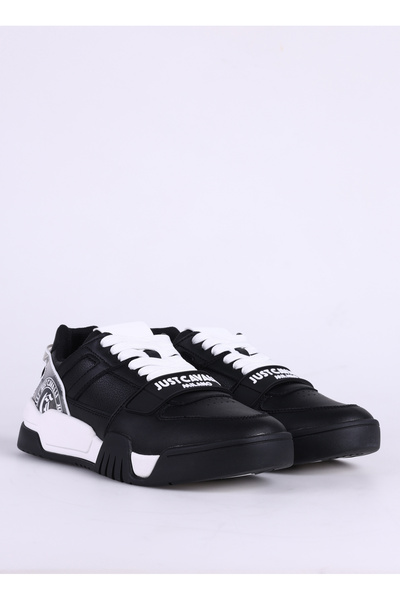 Just Cavalli Siyah-Beyaz Erkek Deri Sneaker FONDO STYLE DIS. 3