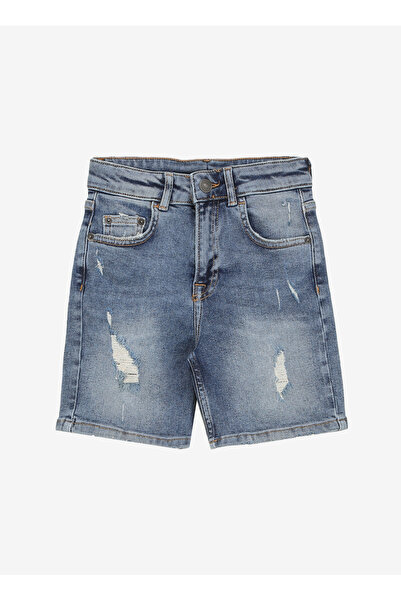 Jeep İndigo Erkek Çocuk Relaxed Denim Şort C4SB-SHT4042