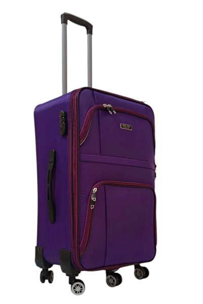 Travel POLO ALFA DİPLOMAT-5 TEKERLİ-ÇOK HAFİF- LÜX KUMAŞ -ORTA BOY VALİZ