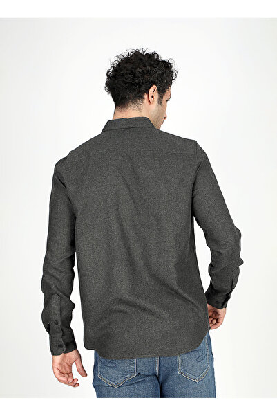 Lee Cooper Regular Fit Anthracite Men's Shirt 251 Lcm 241006 Francis Antrasi̇t