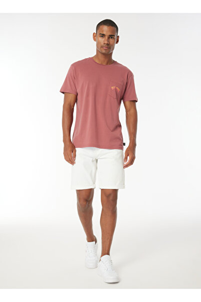 BİLLABONG EBYZT00175STACKED ARCH PK TEES Dusty Rose Ανδρικό μπλουζάκι με λαιμόκοψη κανονική εφαρμογή