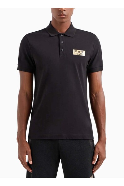 EA7 Siyah Erkek Polo T-Shirt 3DPF02PJ5AZ