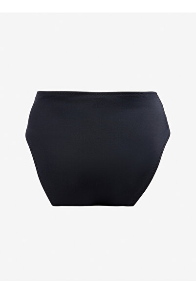 Fabrika Siyah Kadın Yüksek Bel V Detaylı Bikini Alt 24-OLIVA