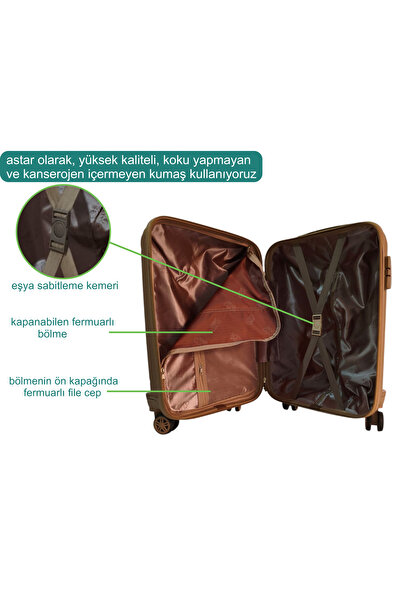 Travel POLO PP ESNEK MALZEME KIRILMAZ KÜÇÜK BOY VALİZ