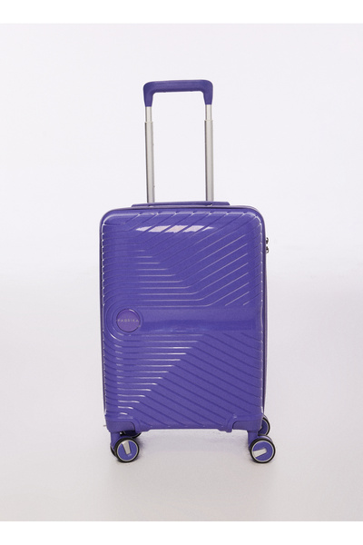 Fabrika Mor 35x55x23 cm Kabin Boy Çekçekli Sert Valiz FAB-5239