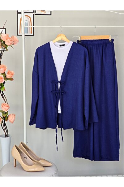 ENDAMIM Linen Trousers Set