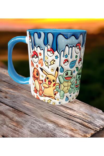 Mugs and love Pokemon baskı porselen hediyelik kupa