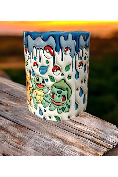 Mugs and love Pokemon baskı porselen hediyelik kupa