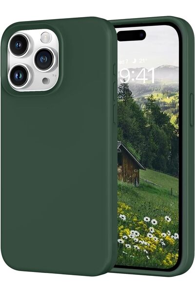HyperAge iPhone 15 Pro Kılıf İçi Kadife Kamera Yükseltili Lansman Silikon Kap...