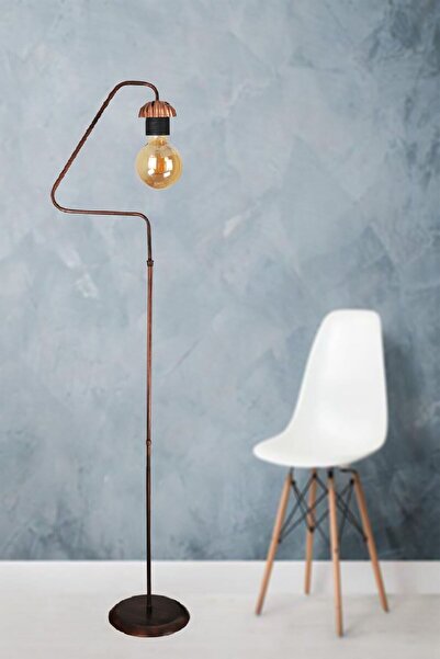 VENON Aydınlatma Lambader Retro Üçgen Kasa Siyah Bakır Patine