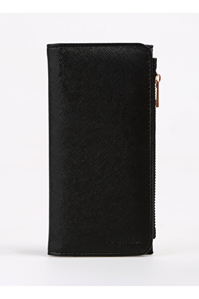 Fabrika Siyah Kadın 10x19x2 cm Vegan Cüzdan Frk 505 Pr