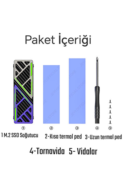 Global JEYI Dazzcold M.2 2280 SSD Soğutucu Yüksek Performans Nvme Radyatör Magnezym Alüminyum Termal PC/PS5
