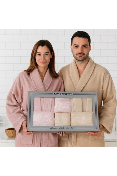 Fiesta Комплект халатів з жакардовим візерунком, 100% бавовна | Халат | Рушни...