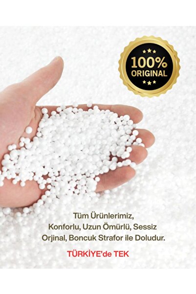 EARMUT Damla Xl Premium Tasarım Oyun Konsol Siyah Desenli Armut Koltuk