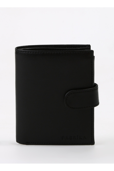 Fabrika Siyah Erkek 9x11x2 cm Deri Cüzdan Frk 314 Crayz
