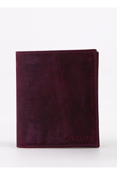 Fabrika Mor Kadın 10,5x9x2 cm Deri Kartlık Frk 510 Crayz Deri Mor