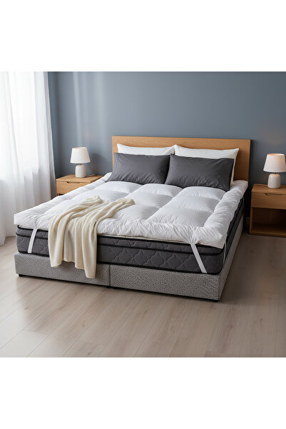 In House مرتبة علوية من الألياف الدقيقة للغاية بطبقتين مع إطار مطاطي مقاس 14 سم