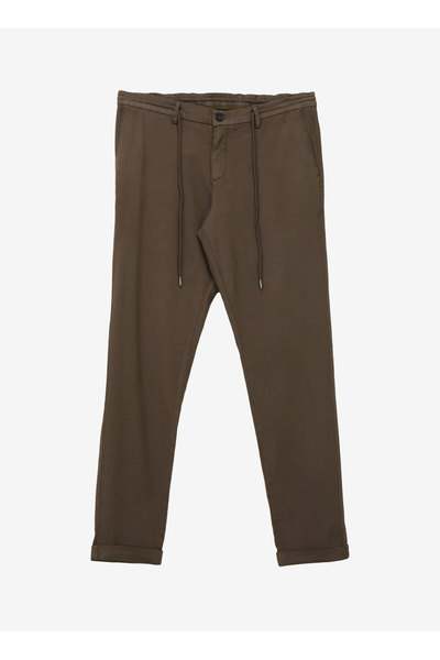 ALTINYILDIZ CLASSICS Altınyıldız Classics Normal Bel Dar Paça Slim Fit Haki E...