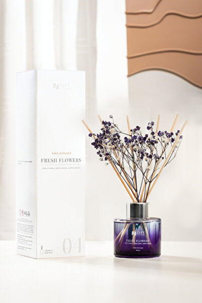 Zift Unique Fresh Flowers - Bambu Çubuklu Oda Kokusu Dekoratif Çiçekli Banyo ...