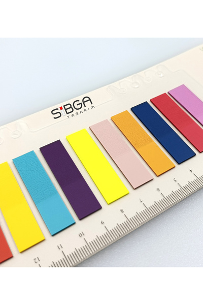 sibga tasarım Transparent Colored Postit Post-it Post It.Bookmark Bookmark Postit Sticker Note Paper 200 Sheets