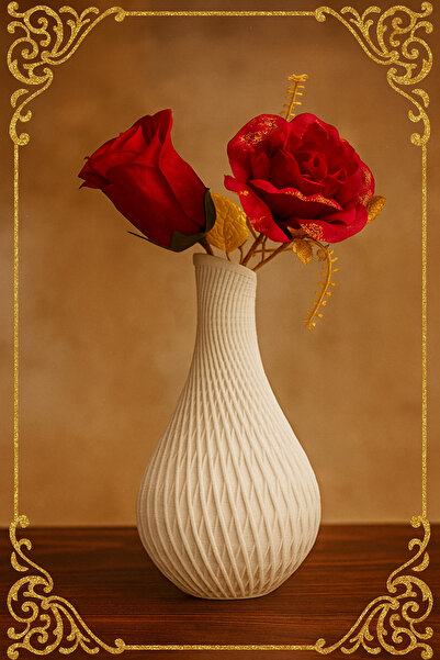 3DPROGA 3D Baskı Dekoratif Vazo – 18 cm