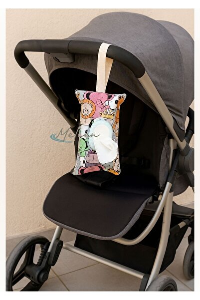 Melien Islak Mendil Saklama Çantası Evde, Arabada, İşte, Seyahatte ve Bebek Arabasında Islak Mendil Kutusu