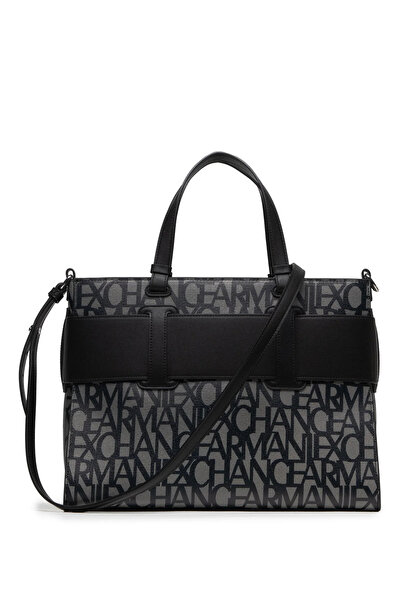 Armani Exchange Dark Gray Women's 25X20X10 cm Handbag 9426893F74200850