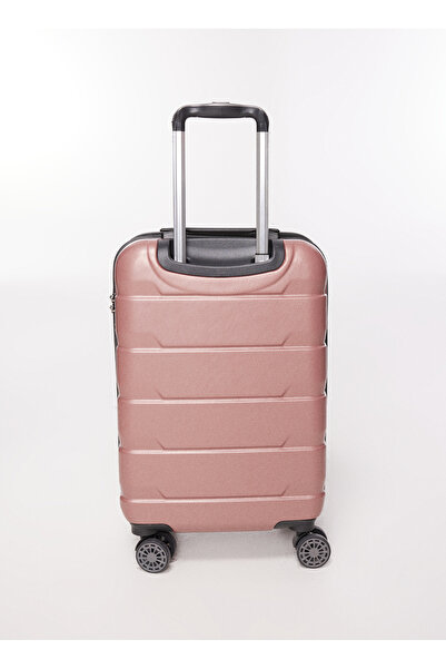 OX Açık Pembe Unisex 33x54x22 cm Kabin Boy Çekçekli Sert Valiz ONE LINE