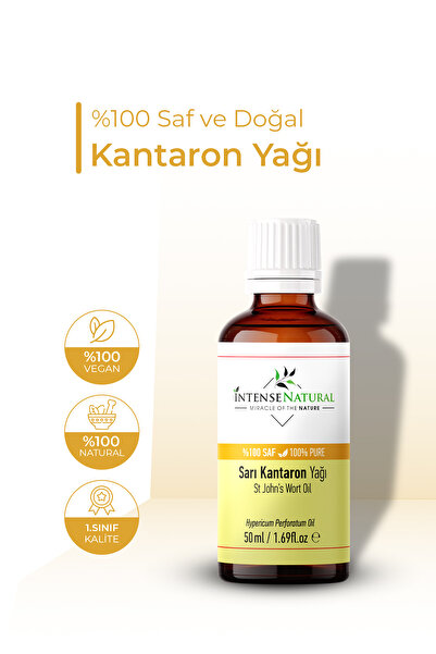 Intense Natural Sarı Kantaron Yağı 50 ml %100 Saf ve Doğal St John's Wort Oil