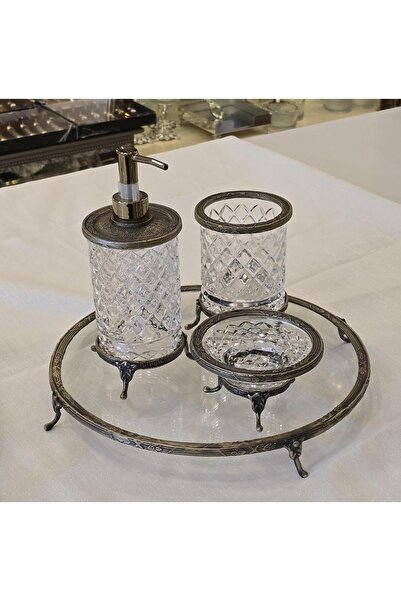 AlyaHomeAksesuar طقم حمام قائم كلاسيكي عتيق