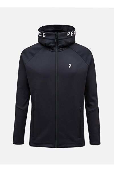Peak Performance Siyah Erkek Kapüşon Yaka Sweatshirt G79437060_M Rider Zip Hood
